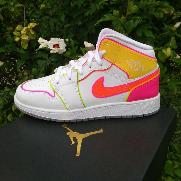 neon jordan shoes